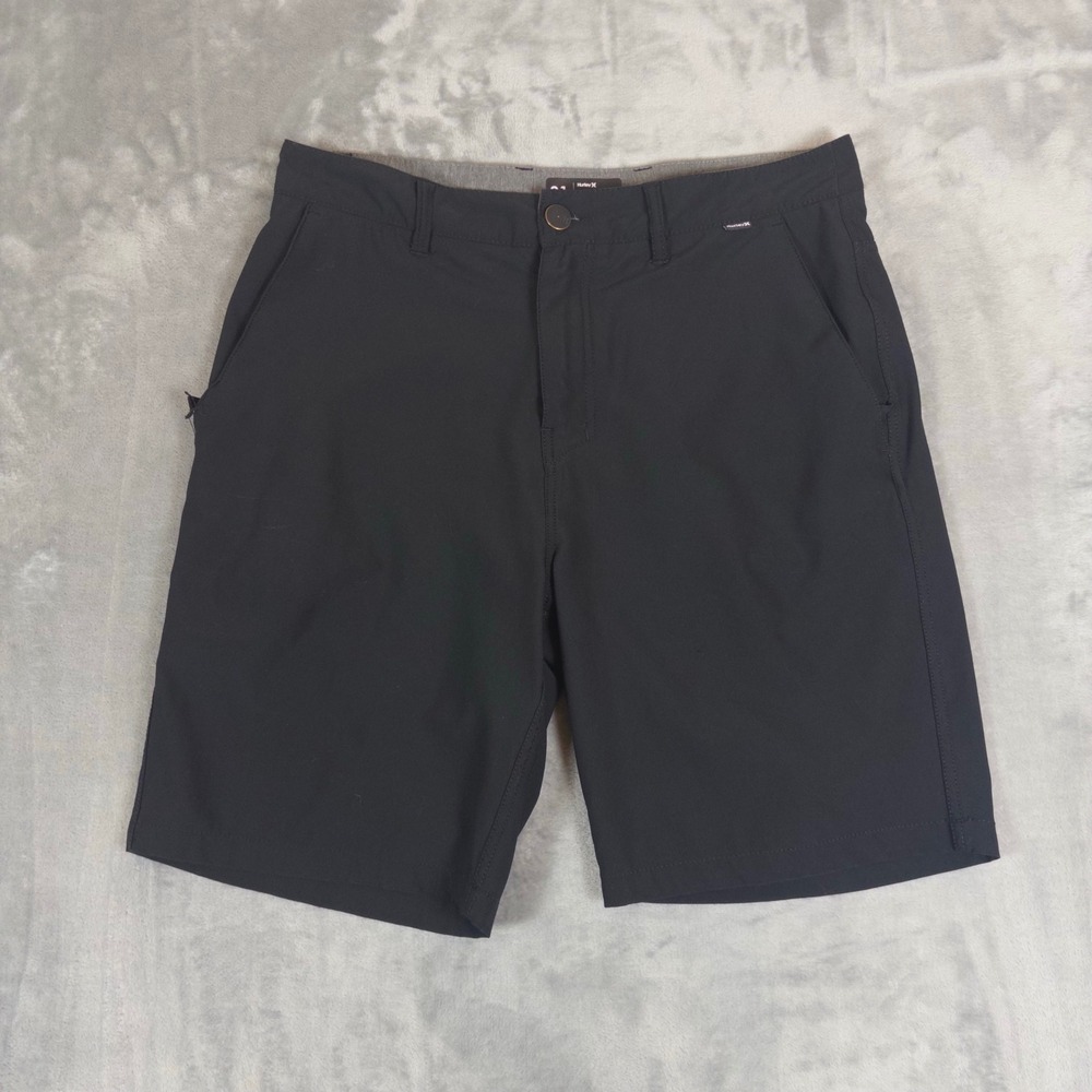 Hurley Phantom Hybrid Shorts Mens 31 Black Walkshorts Board Shorts Stretch Surf